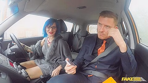 Blue-haired Alexxa Vice Hot Sex