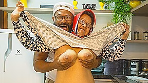 73 Years old bbw mom BBC ass stretched