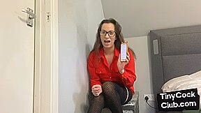 Amateur real SPH mocking worthless cock