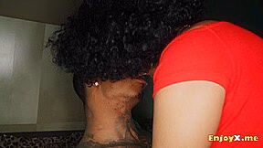 Selva Lapiedra, a sexy Brazilian pornstar, demonstrates her luscious black assets and fur covered poon in a