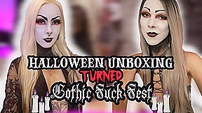 SARINAANDROBIN – Halloween Unboxing Turned Gothic Fuck Fest