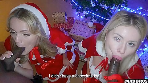 Two Beautiful Christmas Stepmothers Blonde Fucked In Anal Under The Tree And Dp On A Piano !!!