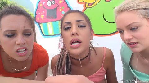 Erotic And At Oral Clip With Mike Adriano, Alli Rae And August Ames